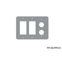 Mystery FP-3G-PP2-S 3-Gang Stainless Wall Panel 2 Each Decora 1 Each Neutrik D