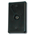 Mystery RPF50M Black Wallplate with Male 3 Pin XLR