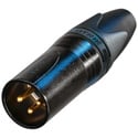 Neutrik NC3MXX-B 3 Pin Male Cable Connector XLR - Black/Gold