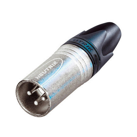 Neutrik NC3MXX-HA 3 Pole Male XLR Cable Connector Nickel/Silver