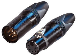 Neutrik NC5FXX-B XLR Female Cable Conn/Blk with gold contacts