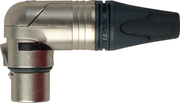 Neutrik NC6FRX 6 Pole Right Angle Female XLR Cable Connecto (Nickel/Silver)