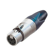 Neutrik NC6FSX Cable End Connector X Series 6S-pin Female Black & Nickel