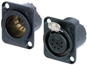 Neutrik NC7FD-LX-B Female Chassis Mount Connector