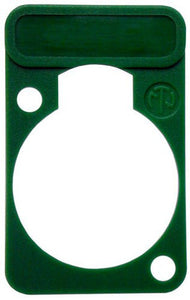 Neutrik DSS-Green D-Series XLR Lettering and ID Plate Green