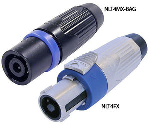 Neutrik NLT4FX-BAG Cable end Speakon STX - 4 pole female - black