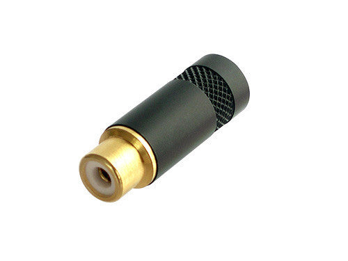 REAN NYS372P-BG Phono Jack with Gold Plated Contacts & Black Plated Shell