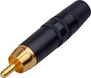 REAN NYS373-4 RCA Plug with Gold Contacts - Yellow