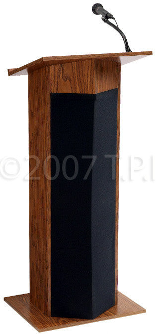 Oklahoma Sound 111PLS 30W Powered Floor Lectern Medium Oak