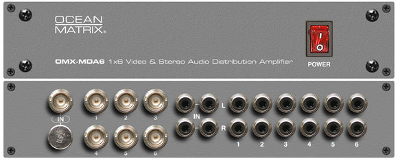 Ocean Matrix 1x6 Video & Stereo Audio Distribution Amplifier