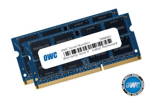 OWC OWC1600DDR3S16P 16GB (2x 8GB) PC3-12800 DDR3L 1600MHz SO-DIMM 204 Pin CL11 Memory Upgrade Kit