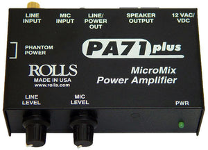 Rolls PA71 Plus Micromix Power Amplifier