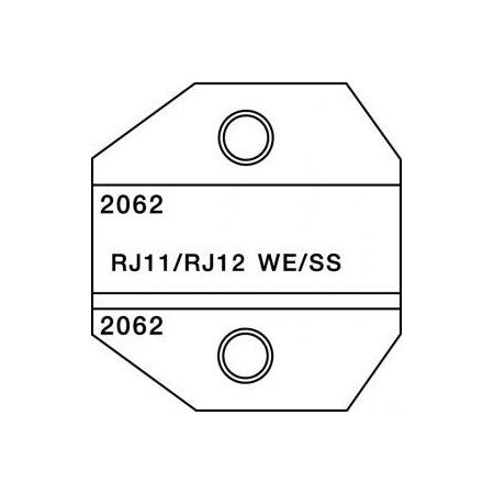 Paladin 2062 Die Set for RJ11 and RJ12 modular plugs