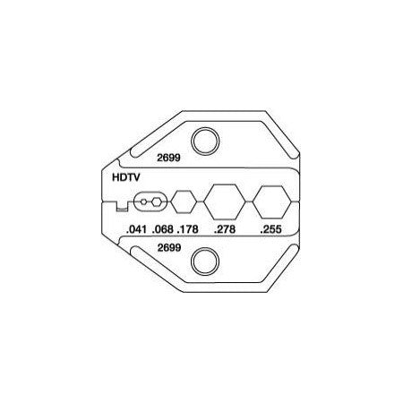 Paladin 2699 Universal HDTV Die for CrimpALL 8000/1300 Series Crimper