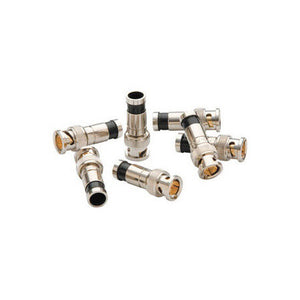 Paladin 9715 RG6/6Q Compression BNC Connectors - 10 Pack