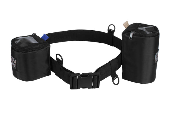 Portabrace BP-LB47 Lens Belt Nylon belt with 4-inch & 7-inch Lens Cups - Black