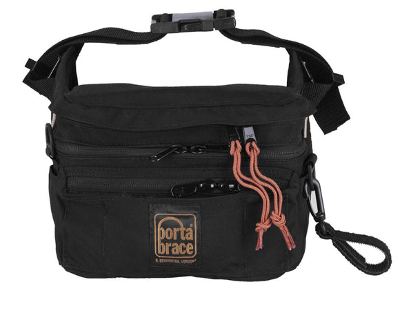 Portabrace HIP-2AUD Hip Pack for Carrying and Protecting Audio Recorders - Black - Medium