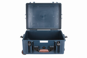 Portabrace PB-2650E Airtight Hard Case with Wheels - Large - Blue