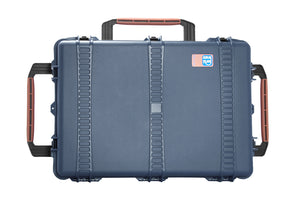 Portabrace PB-2780DK Airtight Hard Case with Wheels and Premium Padded Divider Kit - Extra Large - Blue