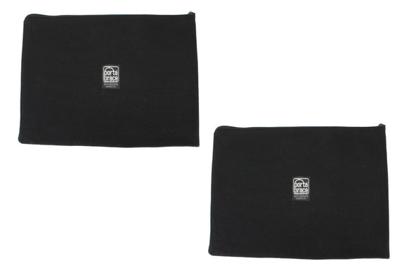 Portabrace PB-BCAML2 Large Padded Accessory Pouches - Set of 2 - Black