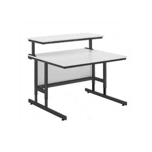 Da-Lite 90092 Adjustable Height 55in Wide Multimedia Workstation With 4in Casters