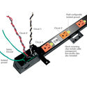 Middle Atlantic PDT-1415C-NS 14 Outlet 15 Amp No Surge Protection for Slim 5