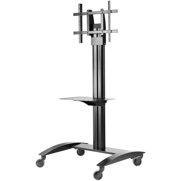 Peerless SmartMount Universal Cart for 32In - 60In Flat Panels - With Tinted Glass Shelf