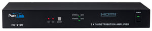 PureLink HD-2100 (2) HDMI Inputs to (10) HDMI Output Distribution Amplifer