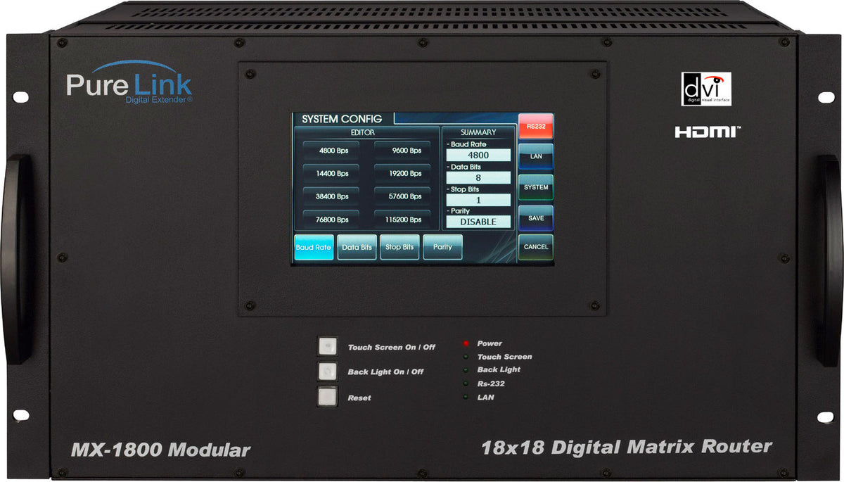 Buy PureLink MX-1800 18x18 Cross-Platform Digital Modular Matrix Router ...