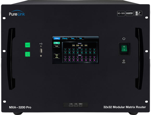 PureLink MXA-3200 Pro 32x32 Cross-Platform Digital Modular Matrix Router Frame