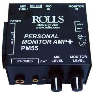 Rolls PM55 Battery Powered Personal Monitor Amp