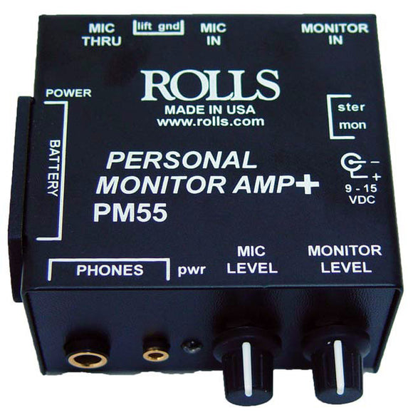 Rolls PM55 Battery Powered Personal Monitor Amp