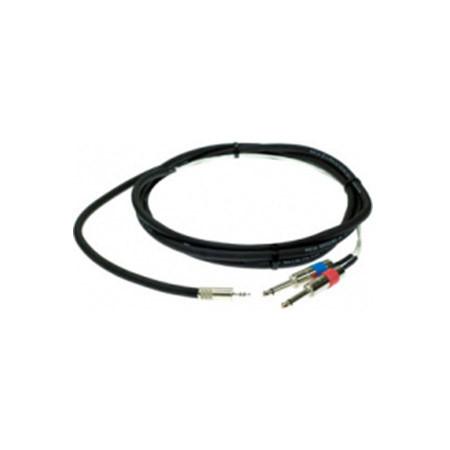 Pro Co IPMB2Q-10 Mini Bal to 2Q Sound Card Cable 10 Ft.