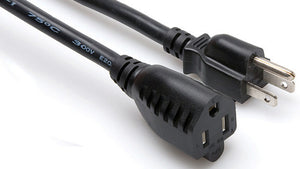 Hosa PWX-401.5 NEMA 5-15R to NEMA 5-15P 1.5FT Power Extension Cord