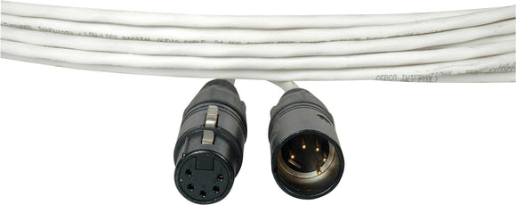 TecNec Plenum DMX Lighting Control Cable 5-Pin XLR-Male to Female 150FT