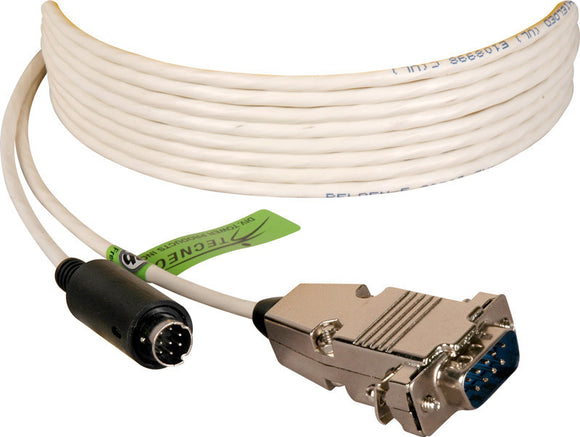 Plenum Visca Camera Control Cable 9-Pin D-Sub Male to 8-Pin DIN Male 200FT