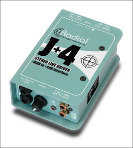 Radial J+4 Stereo -10dB to +4dB Line Driver