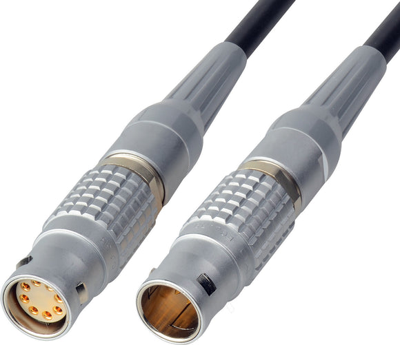 Power Cable 12V/24V DC - Lemo 3B-8M to 3B-8F - 18 Inch