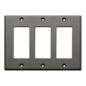 RDL CP-3G Triple Cover Plate Gray