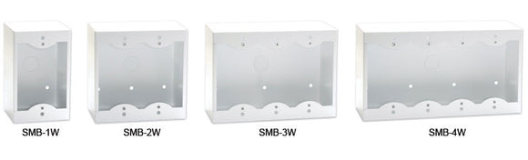 RDL SMB-2W 2-Gang Surface Mount Box for Decora Remote Controls and Panels White