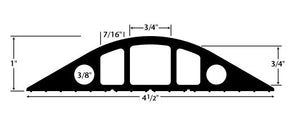 Checkers RFD5-10 Rubber Duct Cable Protector 10FT