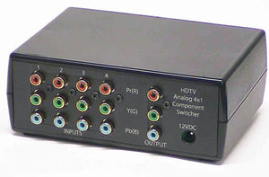 Ocean Matrix RGB4X-RS 4x1 HDTV Component Video Switcher with IR Remote and RS232 Option