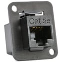 Connectronics CAT-5E RJ45 Female-Female Feedthru D Series Panel Mount