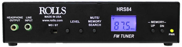 Rolls HRS84 FM Digital Tuner with XLR outputs