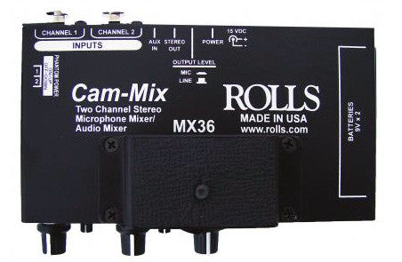 Rolls MX36 Cam-Mix - 2 Channel Microphone Mixer