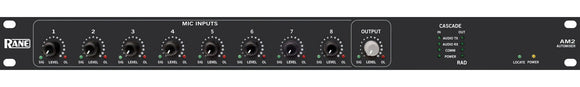 Rane AM2 8 Channel Gain Sharing Automatic Mic Mixer