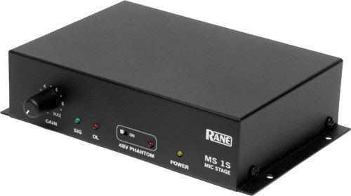 Rane MS 1S Mic Stage Preamplifier With Single Mic Input