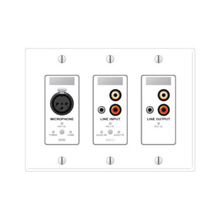 Rane RAD11 XLR Mic In & Mono RCA/3.5 Line In Stereo RCA/3.5 Line Out - Ivory