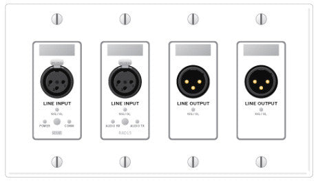 Rane RAD15 Remote Audio Device - 2 XLR Line In 2 XLR Line Out - Black