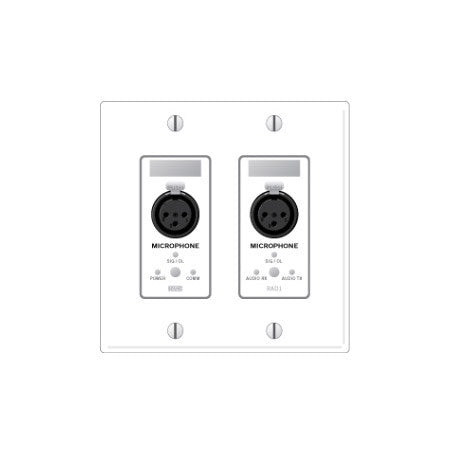 Buy Rane RAD1 Remote Audio Device -2 XLR Mic Inputs - White RNE-RAD1W